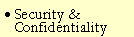 Security & Confidentiality